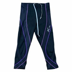 CW-X Stabilyx Joint Support Compression Tight Women Medium Black Crop Leggings